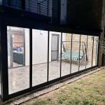 Pergola ve Sürme Camlı Cephe Panelli Kış Bahçesi