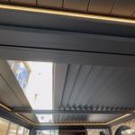 Ön tərəfi açılan bioklimatik perqola