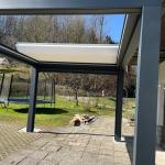 ZIP pərdəli makaslı bioklimatik perqola